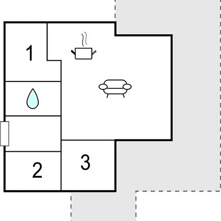 3 Bedroom Lovely In Aakirkeby 度假居 *